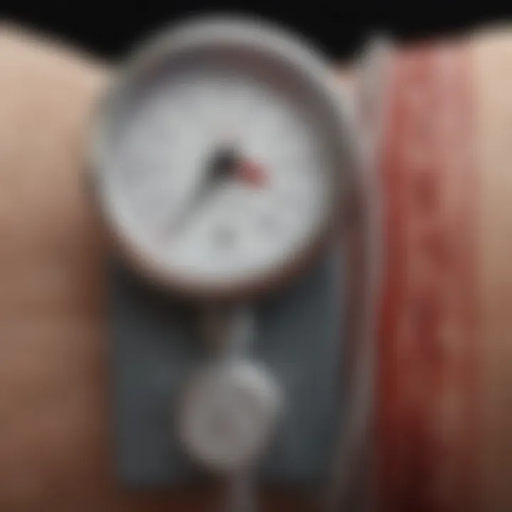Visual representation of physiological mechanisms influencing blood pressure levels.