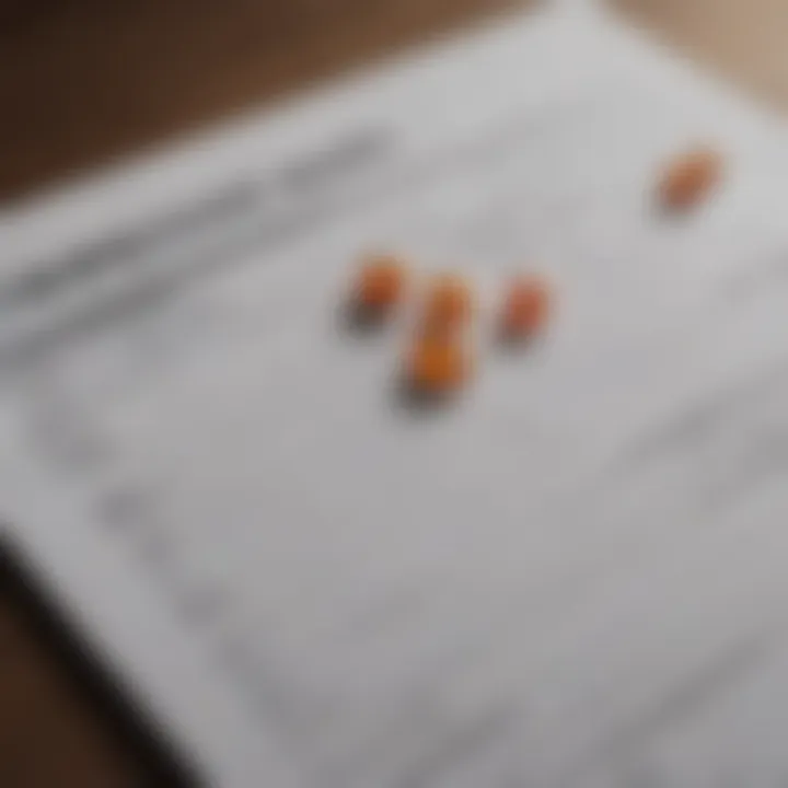 Close-up of a prescription pad with antidepressants