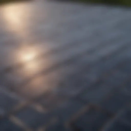 A detailed view of the components of a solar panel, highlighting materials used.
