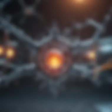 Molecular Structure in Selex Technology Molecular structure illustration representing Selex technology