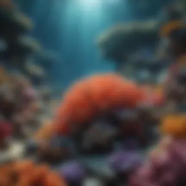 Coral Reef Ecosystem A vibrant coral reef teeming with marine life