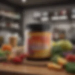 A futuristic digital interface showcasing personalized diet plans based on genetic data.