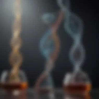 Genetic Factors in Alcoholism DNA Double Helix Representation