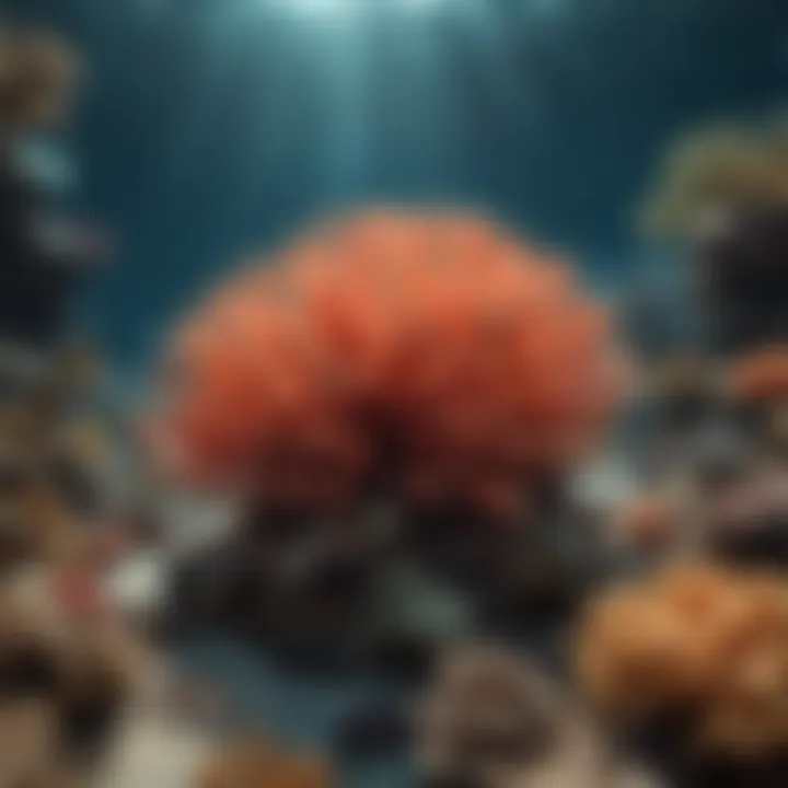 Vibrant coral reef ecosystem