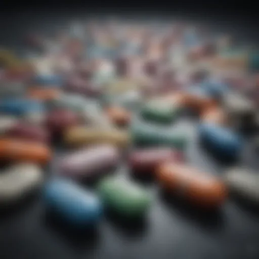 A visual representation of antipsychotic medications used in treating schizophrenia