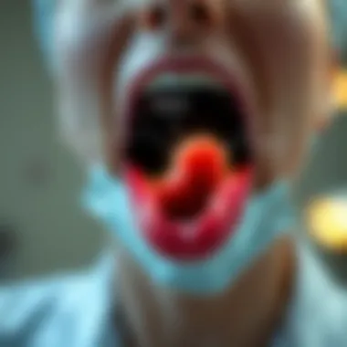 Diagram illustrating treatment options for soft palate cancer