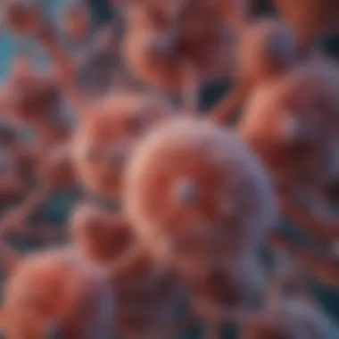 Microscopic Analysis of Lung Cancer Microscopic view of lung cancer cells