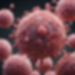 Diagram illustrating the biological mechanisms of breast cancer metastasis