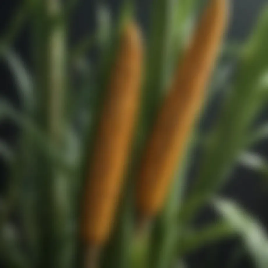 Close-up of corn plant affected by pests