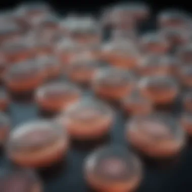 Diverse E. coli Strains in Laboratory Analysis E. coli strains displayed in a lab setting