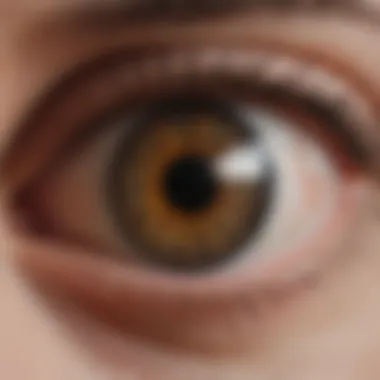 Symptoms of Eyeball Cancer Diagram illustrating the symptoms associated with eyeball cancer.