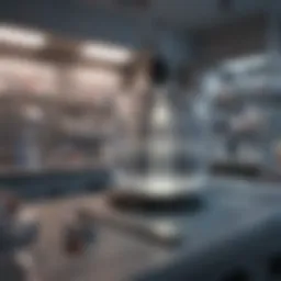 Illustration of the IVF laboratory environment showcasing advanced equipment
