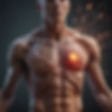 Illustration depicting the autoimmune response in rheumatoid flare fever
