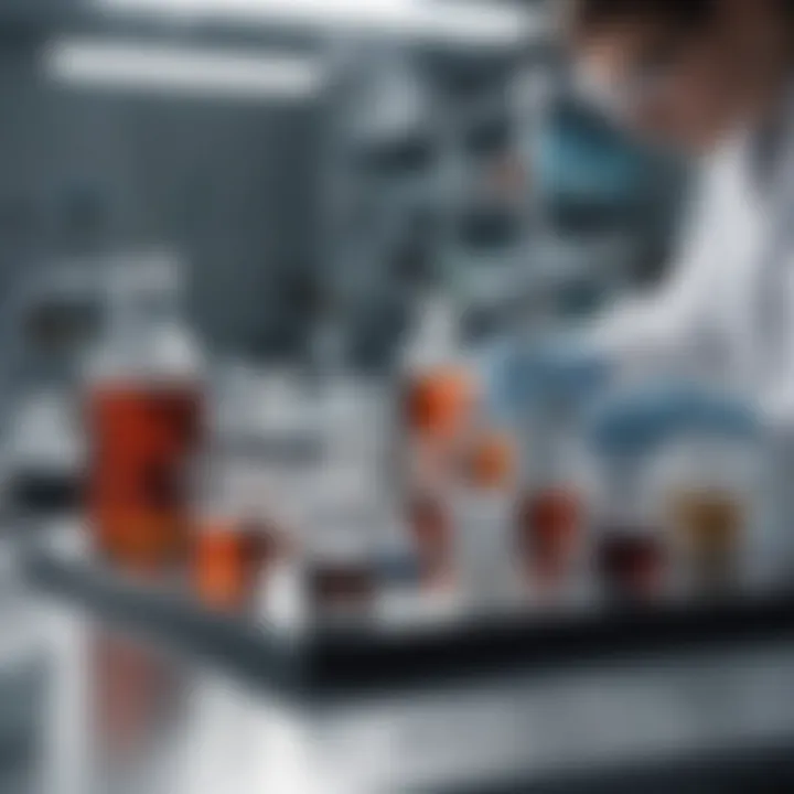 Illustration of diverse assay techniques in a laboratory setting