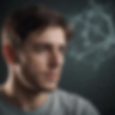 Negative Symptoms in Schizophrenia Visual representation of negative symptoms associated with schizophrenia