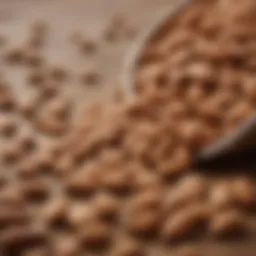 Nutritional chart highlighting the benefits of almonds