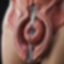 Anatomical structure of the uterus highlighting its components