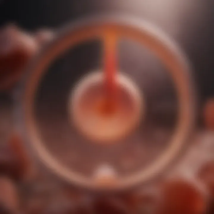 Diagram illustrating the phases of the menstrual cycle