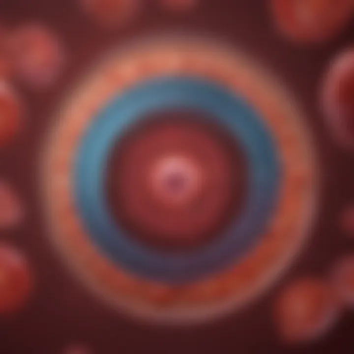 Illustration of the menstrual cycle phases
