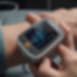Pulse oximeter in clinical use