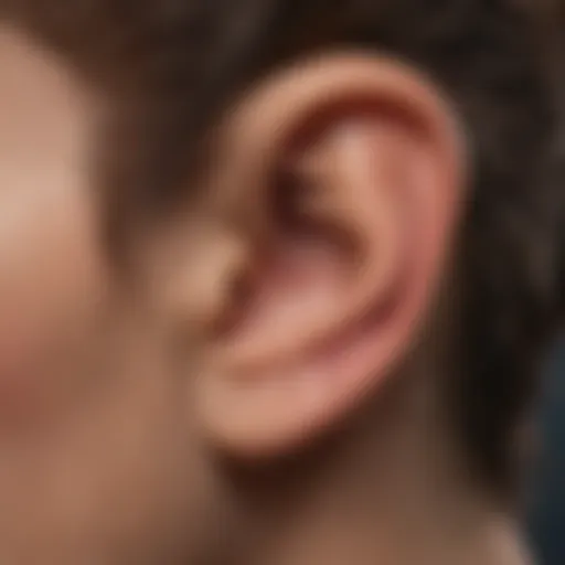 Illustration of different types of ear tumors