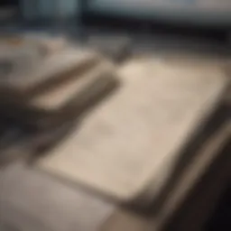 An organized veterinary medical record system showcasing digital files and physical records.